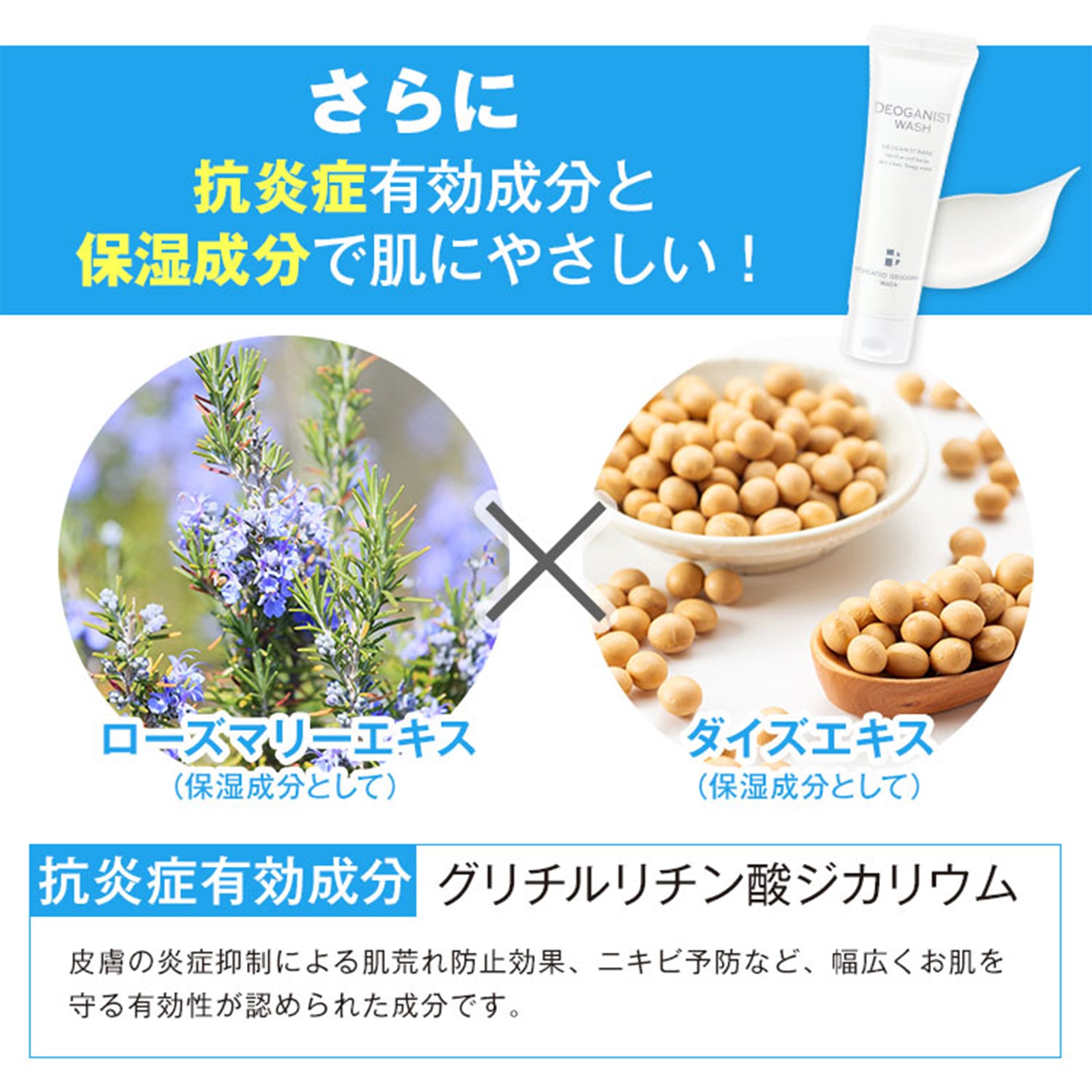 デオガニストウォッシュ×3個