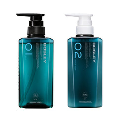 BOSLEYヘアプラス コントロールEX 薬用スカルプシャンプー（オイリー）・コンディショナー2種2個/2種4個