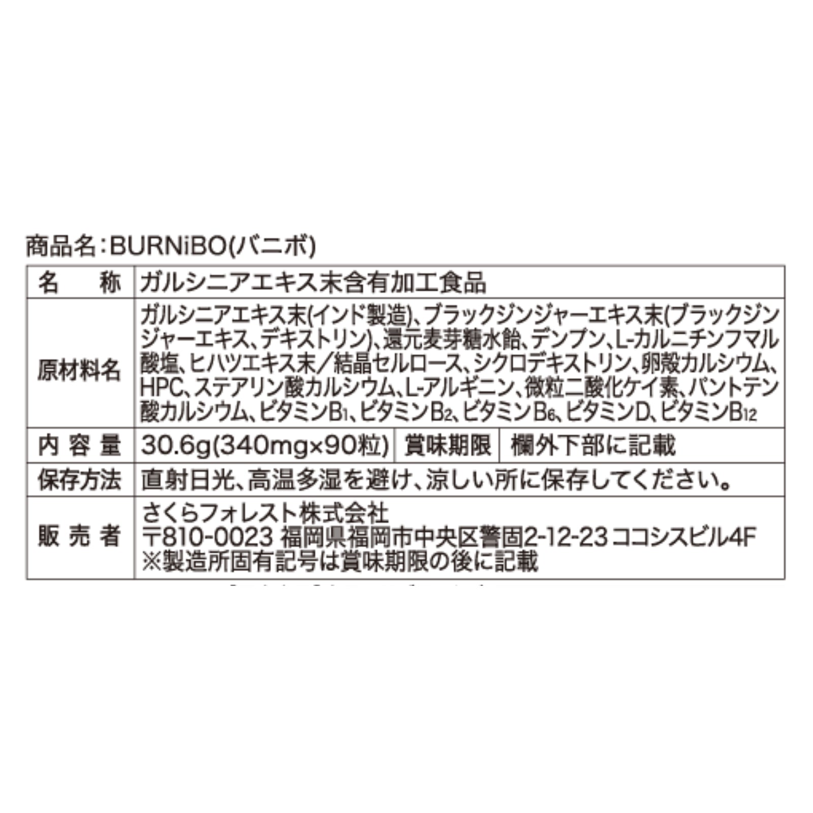 機能性表示食品 バニボ
